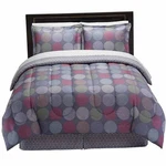 The Big One Bryn Kaleidoscope Dots Full 8 Piece Bed In Bag Set Comforter Sheets. Fixed Price $109.88.
