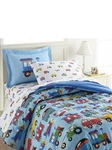 New Wildkin 100% Cotton 2 Piece Twin Bedding - Planes, Trains, Trucks. Fixed Price $60.00.