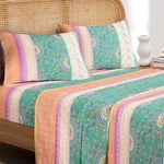 Boho Bed Sheets, 4-PIECE Set, Bohemian Chic Medallion Colorful Hippie Aesth.... Fixed Price $40.65.