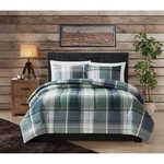 London Fog Full/queen Duke Plaid Comforter Set. Fixed Price $46.99.