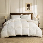 Bpc Queen Feather Down Comforter 90X90 Lightweight Organic Cotton Cover Ivory. Fixed Price $209.99.