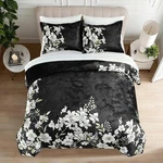 Sunshine Nicole Reversible Comforter Set, Printed Distressed Velvet Front And.... Fixed Price $53.98.