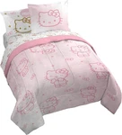 Hello Kitty Queen Comforter Set - 7 Piece Bedding Includes Sheet & Pillow. Fixed Price $114.60.
