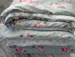 Ralph Lauren Cottage Lane Floral / Sundress Comforter King Sz Seafoam Pink Roses. Fixed Price $198.00.