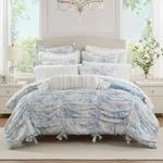 New Armoire Collection Twin/twin Extra Long Toile Floral Comforter - Blue. Fixed Price $59.99.