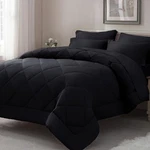 Elnido Queen 7-PIECE Black Comforter Set Bed In Bag All Season. Fixed Price $92.22.