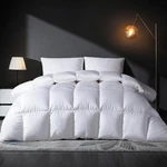 Feather Down Comforter King Size Duvet Insert, Light Weight True Baffle-box Nois. Fixed Price $107.99.