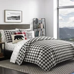 Black Mountain Plaid Duvet Cover Set (twin) - Eddie Bauer: Cotton Reversible. Fixed Price $25.99.