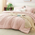 Queen Comforter Set Blush Pink, 7 Pieces Bed Bag With. Fixed Price $82.77.