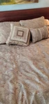 Croscill Paisley Gold Comforter & Pillows Boho Luxury Bedding 88" 94" Queen. Fixed Price $199.99.