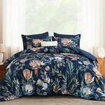 Luxudecor King Comforter 7 Pieces Bedding Sets Navy Blue Floral. Fixed Price $67.69.