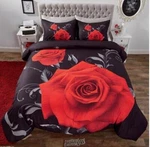 Photo Real Comforter Sets King Red Rose. Fixed Price $79.99.