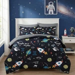 Nesker Space Moon Universe Comforter Set Twin 5PC Bedding Kids Teens. Fixed Price $63.28.
