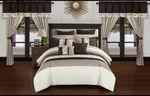 Chic Home Idit 24 Piece Comforter Set Color Block Embroidered Design Complete.... Fixed Price $160.00.