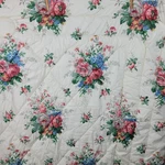 Vintage 80S Croscill Chartwell Rose Floral Comforter Twin Blanket Coverlet. Fixed Price $46.89.