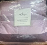 Lanwood Home Bedding Collection Austin Stripe / Solid Reversible 8 Pc. King. Fixed Price $39.99.