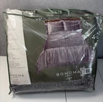 Sonoma Life+style King 8-PC Comforter Set Gray Bedding Sheets Shams Bedskirt New. Fixed Price $48.80.