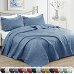 Luxury Cooling Comforter Bedding Set Quilted Coverlet Bedspread Throw King. Fixed Price $28.99.