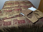 Croscill Red Galleria Tuscan Queen 4 Pc Comforter Set. Fixed Price $149.00.