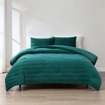 Azalea Ruched Velvet Stripe Comforter Set. Fixed Price $155.99.