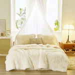 Joyreap 3-PIECE Plush Shaggy Comforter Set Queen Size Luxury Faux Fur Velvet. Fixed Price $48.95.