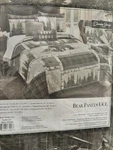 Donna Sharp Bear Panels Ucc Queen Comforter Set Multicolor Plaid Nature 3PC. Fixed Price $60.00.