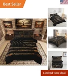 Nature-inspired Queen Camo Comforter Set Perfect Cabin & Hunting Decor. Fixed Price $103.99.