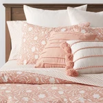 Threshold 12PC King Floral Boho Comforter & Sheets Set Terracotta Pink. Fixed Price $79.99.