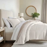 Reversible Comforter And Shams Set, Ultra Soft - Becky Cameron, Natural /. Fixed Price $40.20.