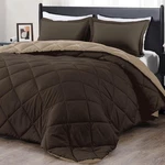Downluxe Size Comforter Set - And King, Brown/tan. Fixed Price $57.23.