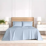 Serene Sleep Blue 1000 Thread Count 4-PC. Sheet Set, Us King. Fixed Price $79.66.