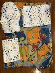 Dinosaur Dream Factory 5 Piece Twin Comforter Set. Fixed Price $40.00.
