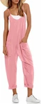 Women??s Summer Sleeveless Casual Jumpsuit Neck Loose Fit Romper With Pockets. Fixed Price $47.69.