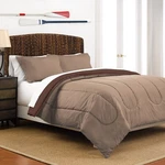 Martex 1C11986 Reversible King Size 3-PIECE Comforter Set, Beige/brown. Fixed Price $45.98.