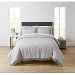Better Homes & Gardens 3-PIECE Gray Textured Matelass Duvet Cover Set, King. Fixed Price $69.99.
