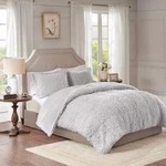 Madison Park Faux Mohair Mink Twin Comforter Set. Fixed Price $125.00.