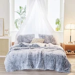 Joyreap 3-PIECE Plush Shaggy Comforter Set, Full/queen Size Luxury Faux Fur S.... Fixed Price $44.79.