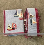 Pottery Barn Crib Nautical Quilt Set Nursery Sailboats Blue Cotton. Fixed Price $59.99.
