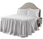 Lush Cor Ticking Stripe Bedspread Vintage Chic Farmhouse Style Gray. Fixed Price $147.42.
