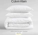 Calvin Klein Washed Percale Cotton Solid 3 Piece King Duvet Set White. Fixed Price $76.00.