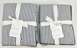 Pottery Barn Set 2 Wheaton Stripe Quilted Comforter King Pillow Shams Navy Blue. Fixed Price $59.99.