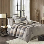 Madison Park Ridge Comforter Set-cabin Lodge Plaid Herringbone Design All, King. Fixed Price $168.99.