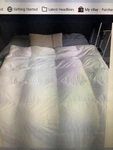 Ikea Honsbar Warm Duck Down Twin Comforter Duvet 86X64 Ivory. Fixed Price $65.00.