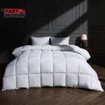 Puredown Goose Feather Fiber Comforter Oversized King Size, Lightweight 10. Fixed Price $118.61.