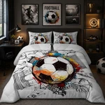 Nttopship Soccer Sports Comforter Set Twin Size 100 Soft Ultra-fine Fiber Four. Fixed Price $62.50.