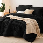 Cozylux Size Comforter Set Black Seersucker 7 Pieces Bed King,. Fixed Price $94.99.
