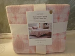 Full/queen Yarn Dye Ikat Duvet Cover And Sham Set Ivory/mauve - Threshold New. Fixed Price $49.99.