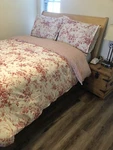 Lauren Ralph Annie 3PC Comforter Set Queen Red Cotton 92X98" Nwot $420. Fixed Price $155.00.