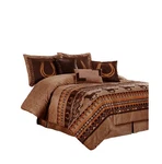 Chezmoi Collection Sedona 7-PIECE Southwestern Wild Horses Microsuede Bedding.... Fixed Price $121.32.