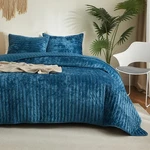 Wondnuga Luxury Soft Velvet Quilt Set Full Queen Size - Lightweight Beddi. Fixed Price $102.29.